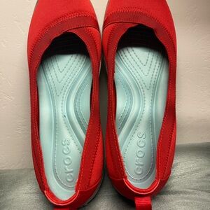 CROCS Women's Red Mules